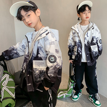 Childrens clothes boy spring clothing jacket 2022 new CUHK child spring autumn foreign air windweaters boys jacket blouses Korean version