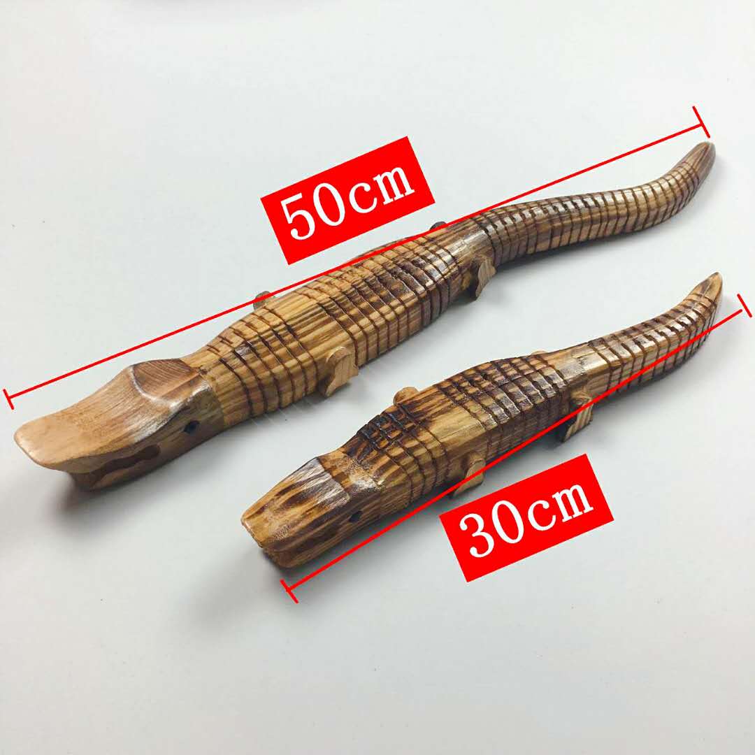 Đồ thủ công du lịch 50CM gỗ cá sấu / đồ chơi trẻ em bằng gỗ / mô hình động vật trang trí nhà trang tri phong khach