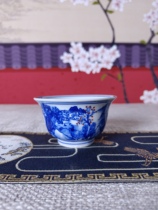 Jingdezhen Keramic Hand-capered Tea Cup King Steps Green Green Green Flower Glened Red Mountain Water Pressure Hand Cups of Ch