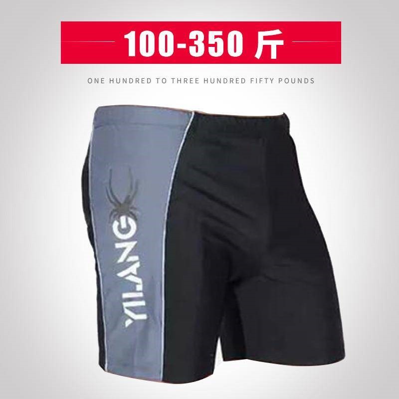 Quần bơi nam 350 kg cộng với phân bón Đồ bơi XL lỏng năm điểm quần bơi béo mập boyshort - Nam bơi đầm quần bơi nam speedo