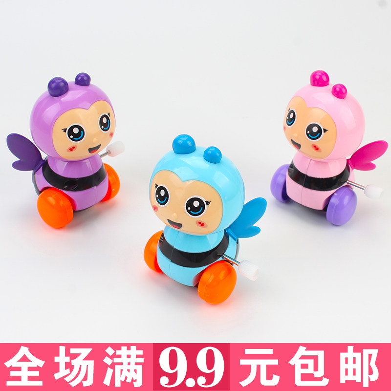 Clockwork bee children's toy educational boy clockwork small animal will run kindergarten small gift small gift gift prize