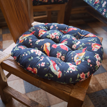 Cotton linen rattan chair round cushion pastoral bench soft cushion seat cushion farmhouse chair cushion Hotel Hotel seat cushion