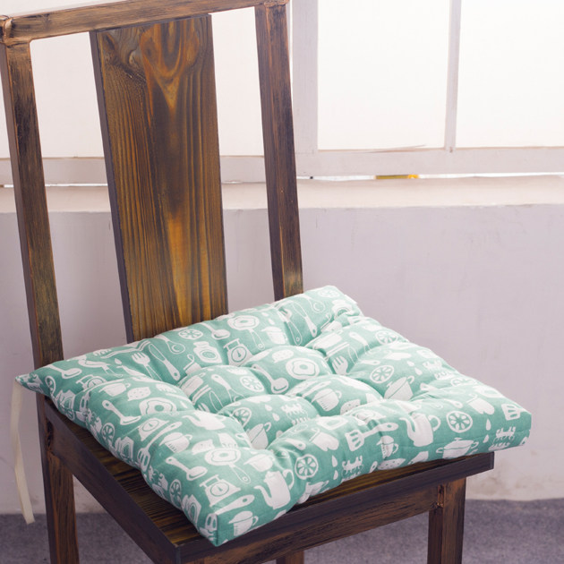 Cotton and linen thickened cushion dining chair cushion student cushion office cushion computer cushion tatami cushion steamed bread cushion