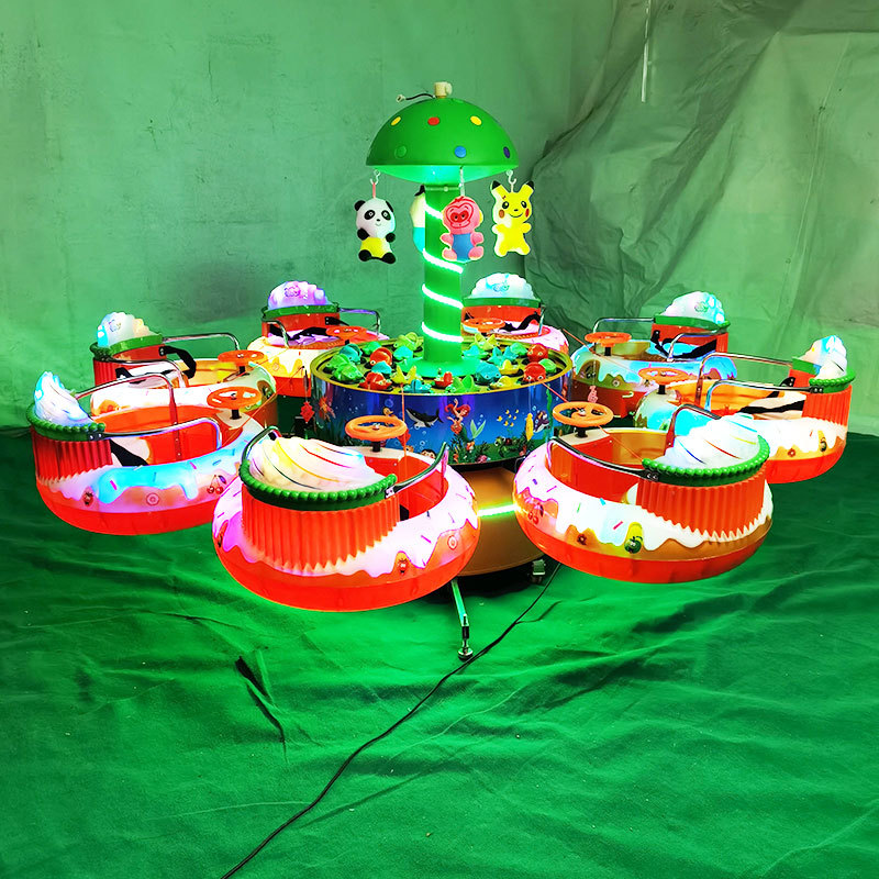 Square Park Children's Carousel Small Amusement Equipment Fishing Machine Night Market Electric Stall Entertainment Toy Car