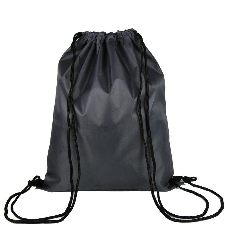 Versatile large capacity full pure black ultra eco-friendly drawing rope bunches pockets Bags Football Bag Basketball Bag Shoes Bag