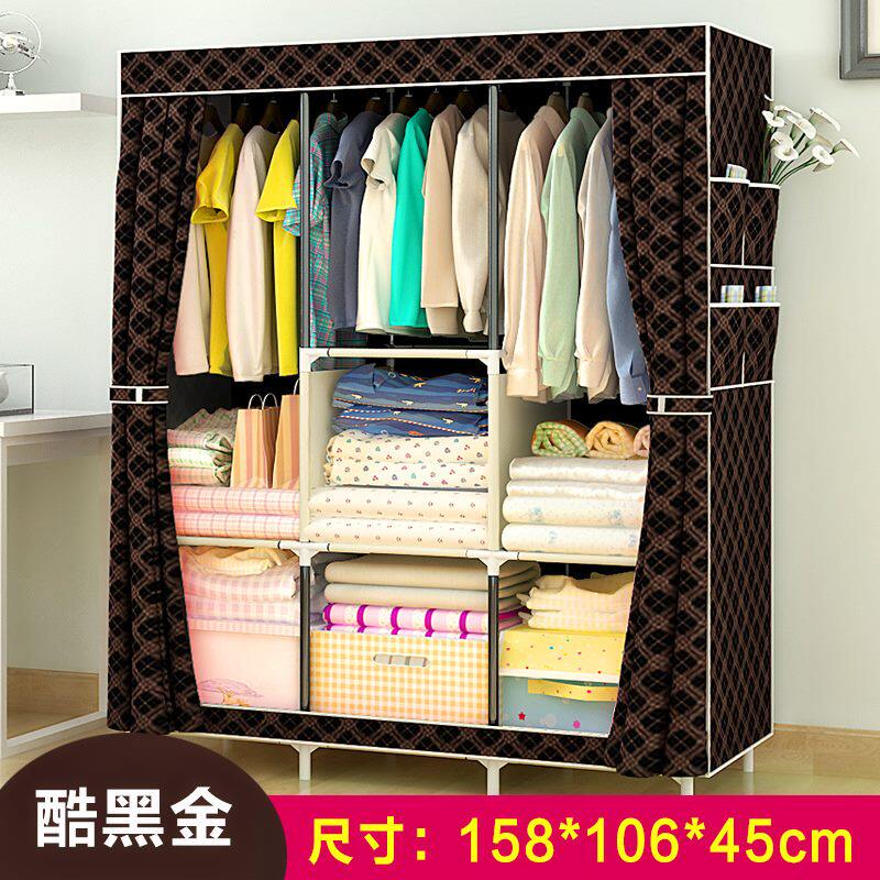 Simple Assembly Closet Province Space Simple Student Dorm Room With Single Small Size Cloth Wardrobe Laced Full Closed Closet