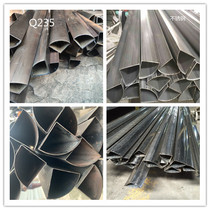 Galvanized iron fan-shaped pipe 33*33 40*40 45*45 50*50 55*55 67*67 78*78 in stock