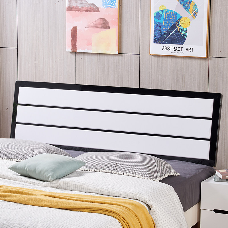 Baking Varnish White Headboard Backrest Brief modern Bedroom nightstand 1 8 m 2 0 m Double Single Buy a headboard