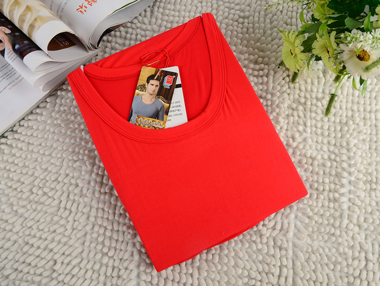 Đồ lót nam tops cotton mảnh duy nhất phương thức mùa thu quần áo phần mỏng dài tay đáy áo mùa xuân và mùa thu của nam giới đồ lót nhiệt