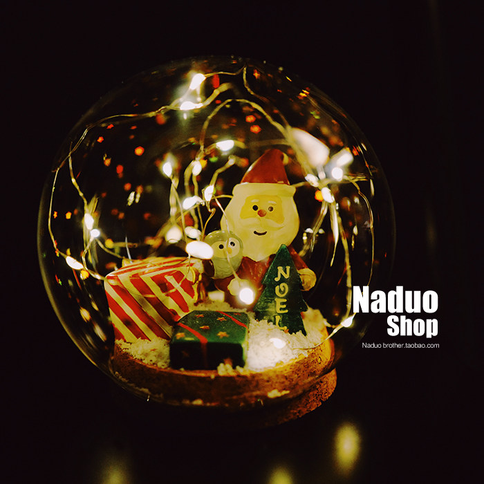 Special Clear DIY Handmade Material Packaging Crystal Glass Lights Astronaut Little Wizard Prince Festival Gift