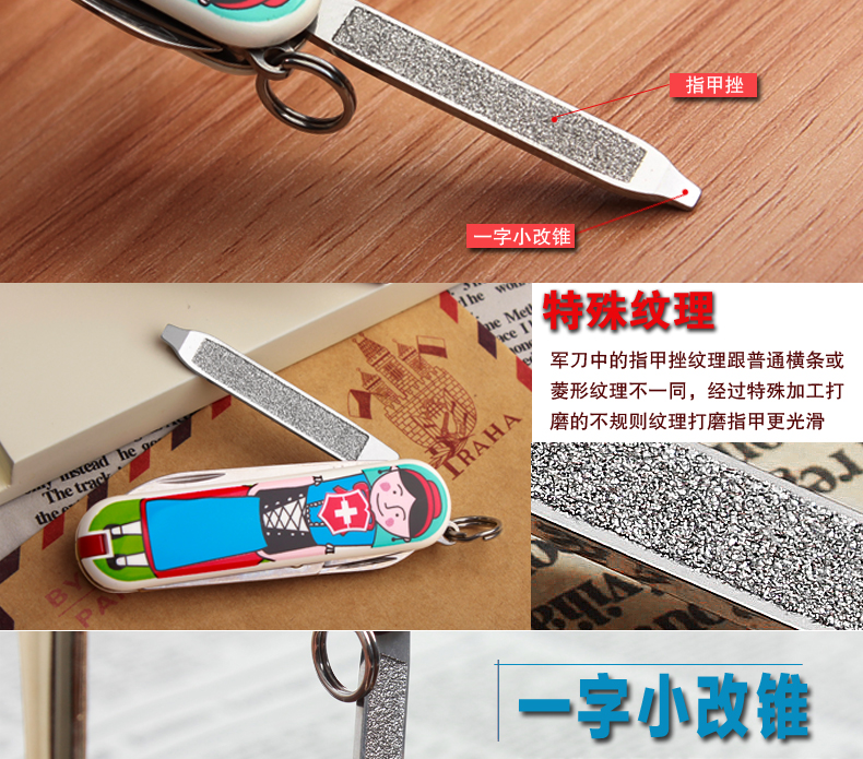 Victorinox Swiss Army Tool Tool Dao gấp dao 58mm đầy màu sắc Model 0,6223.L1404 bộ dụng cụ đa năng Bosch