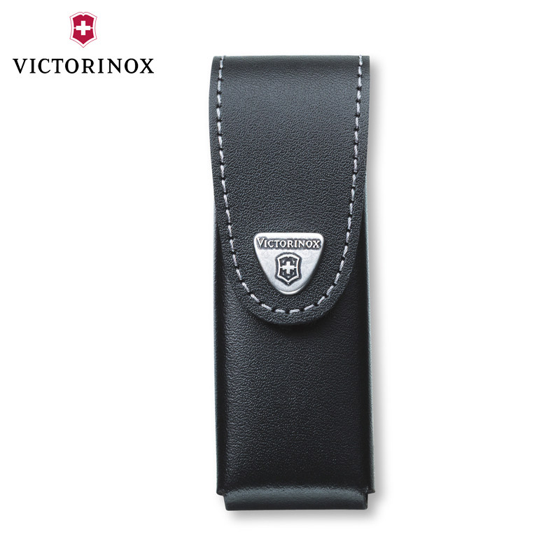 Phụ kiện chính hãng của Victorinox Swiss Army Knife 111MM Saber Case Black Leather Leather 4.0523.3 dao đa năng đi phượt