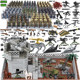 Military World War Ii Building Block Minifigure German Eight-Way Whistle Tower Anti-Aircraft Cannon Battle Subway Cannon Educational Boy Assembly Toy