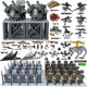 Military World War Ii Building Block Minifigure German Eight-Way Whistle Tower Anti-Aircraft Cannon Battle Subway Cannon Educational Boy Assembly Toy