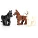 World War Ii Medieval Animal War Horse Ringwraith Horse with Saddle and Reins Domestic Accessories Assembled Building Block Minifigure Toy