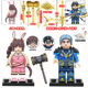 Tang San, Sea God, Douluo Continent, Soul Bone, Third-Party Building Blocks, Eight Spider Spears, Heavenly Hammer, Xiao Wu Minifigure Toy