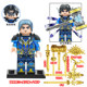 Tang Sanhai, Sea God of the Continent of Douluo, 4Th-Party Moc Building Block Minifigure, Soul Bone Ring, Eight Spider Spears, Xiao Wu Toy