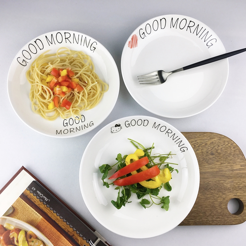 Creative household dish ceramic deep dish soup dish Western dish dish pasta dish dish fruit dish