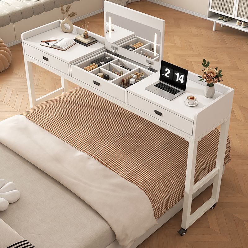 New Style Lazy Desk, Movable Bed Desk for Students to Do Homework, Multifunctional Desk, Dressing Table with Mirror, Integrated Table