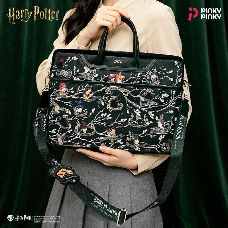 Harry Potter Merchandise Laptop Bag Handbag Slytherin Black 141516inch Large Capacity Bag Harry Potter Merchandise Laptop Bag Handbag Slytherin Black 141516inch Large Capacity Bag