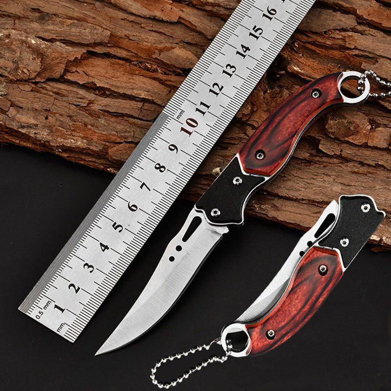 Outdoor Small Knife Mini Folding Knife Dismantling Express Open Box Knife Anti Body Portable Cutter Small Knife Small knife Stainless Steel Fruit Knife