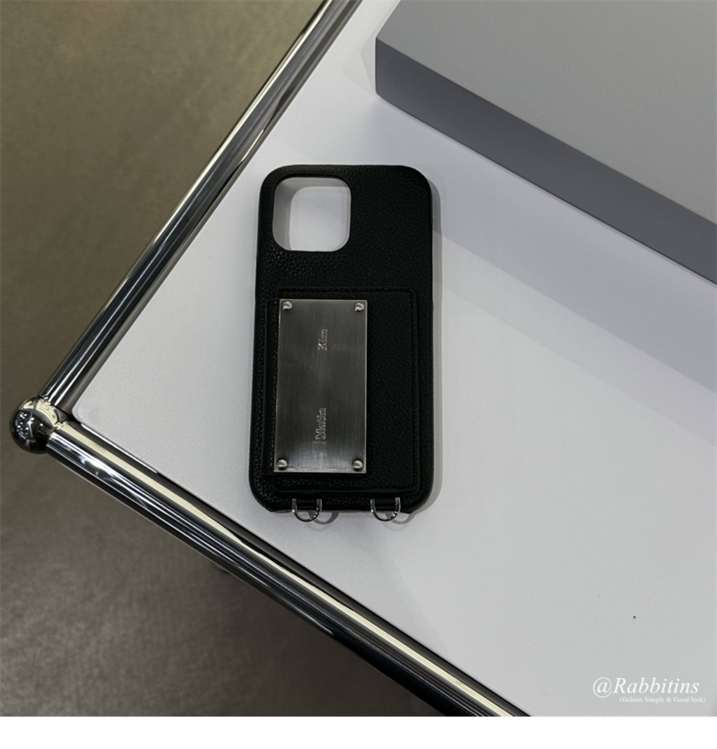 Korean Design Matin Kim Niche Leather Minimalist Crossbody Case