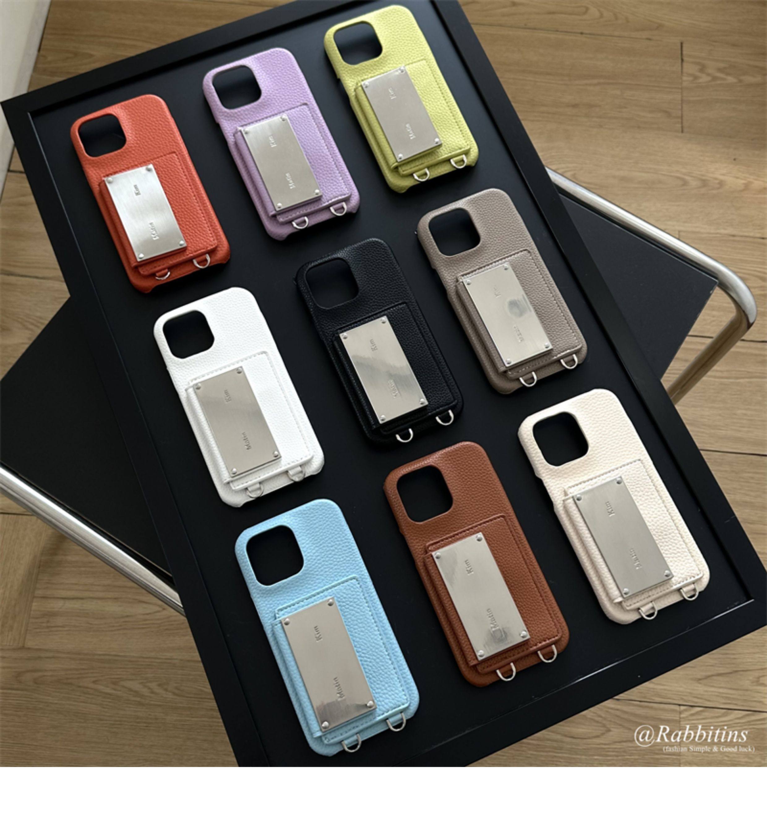 Korean Design Matin Kim Niche Leather Minimalist Crossbody Case