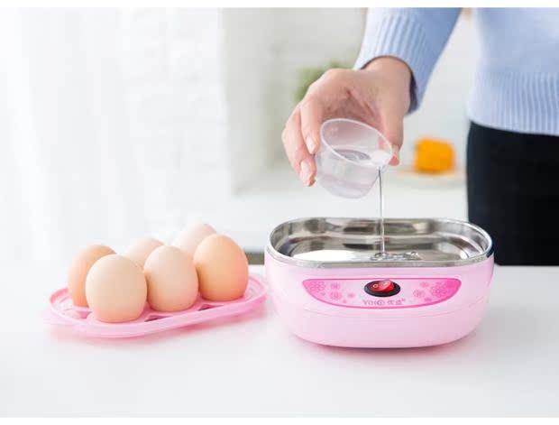 Dễ thương phim hoạt hình nhà bếp sáng tạo nồi hơi trứng đôi hấp trứng sữa trứng hấp bun hấp là linh hoạt đôi - Nồi trứng nồi lẩu mini có nấu cơm được không