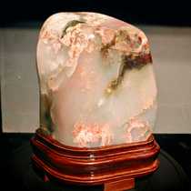 Guilin Chicken Blood Jade Strange Stone Ornaments Home Decoration Stone Natural Strange Stone Town House Feng Shui Stone Living Room Office