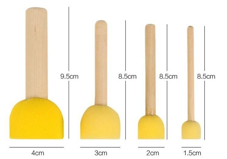 Graffiti Stick In Doodle Đồ chơi Đồ dùng Vẽ tranh Học tập sớm Sponge Brush Round Sponge Stamp Con dấu Bút - Vẽ nhà cung cấp bộ dụng cụ học vẽ cho bé