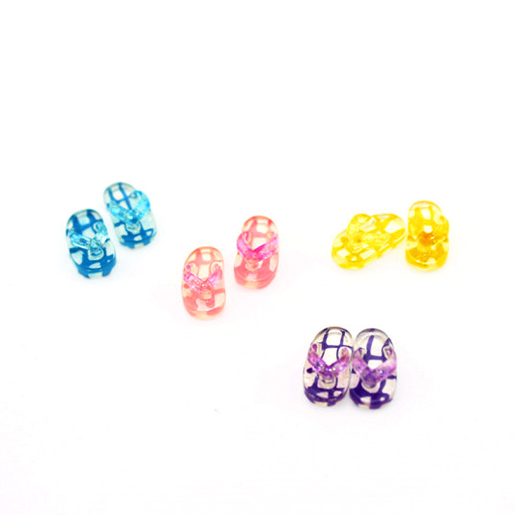 1:12 Dollhouse Accessories Dollhouse Mini Crystal Slippers Model Ornaments Simulate Daily Life Scenes