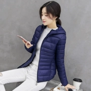 [Đặc biệt hàng ngày] giải phóng mặt bằng chống mùa xuống áo khoác cotton nữ phần ngắn Slim mỏng kích thước lớn quần áo cotton trùm đầu