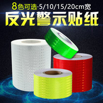 5 10 15 20cm Reflective stickers Car stickers Road pile anti-collision warning signs Guardrail reflective film luminous stickers