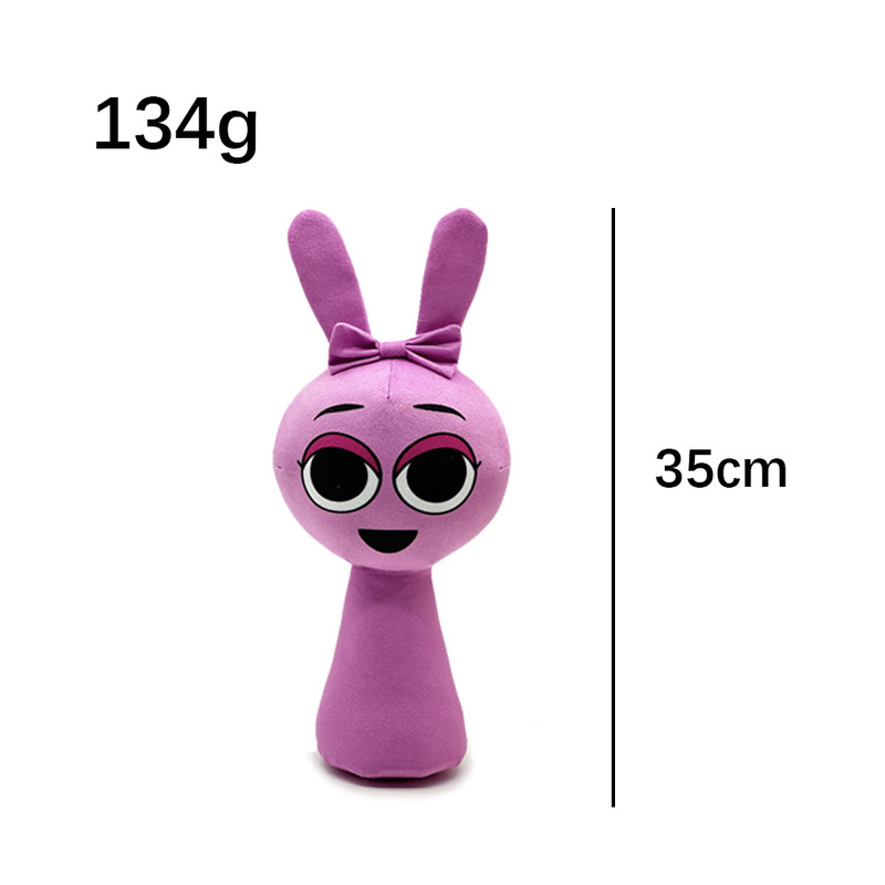 New Sprunki Wenda Plush Box Peripheral Pingji Wenda Plush Toy Children's Doll D