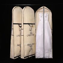  Folding portable dual-use storage bag thickened dress dust cover trailing wedding dress dust cover custom LOGO