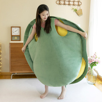 Turtle shell doll wearable pillow ສໍາລັບນອນແລະນອນ artifact turtle honey doll clothes plush human wear pillow ແກະເຕົ່າໃຫຍ່