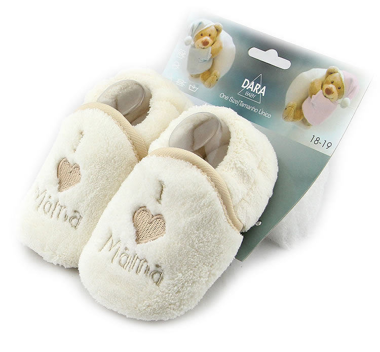 Pantoufles enfants en suède pour hiver - semelle coton - Ref 1010628 Image 24