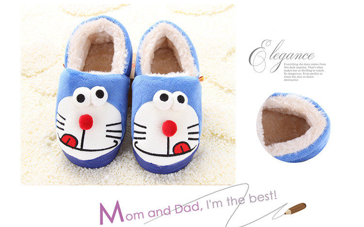 Pantoufles enfants en suède pour hiver - semelle coton - Ref 1010628 Image 25