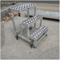 Dalian Huafeng ladder Aluminum alloy two three four five step ladder stool step ladder Mobile work platform Pedal ladder Step ladder