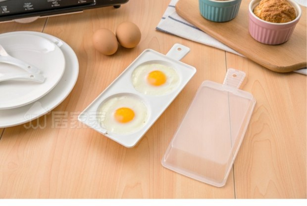 Lò vi sóng tròn Mengmeng hấp đặc biệt yêu thích bữa sáng hấp trứng hấp Nhựa chế biến trứng - Tự làm khuôn nướng khuôn silicon hình thú