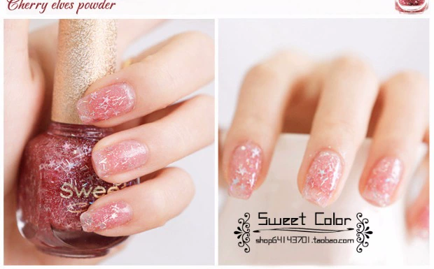 Màu sắc ngọt ngào Eco Nail Ba Lan Set Sức khỏe Kẹo Kẹo Frozen Trong suốt Màu nude Không độc hại Kéo dài - Sơn móng tay / Móng tay và móng chân