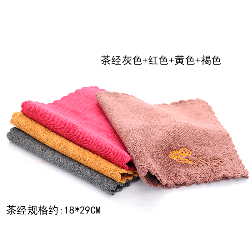 Thickened absorbent towel tea cloth Tailongjin super absorbent rag fiber pot towel tea set accessories strong absorbent towel