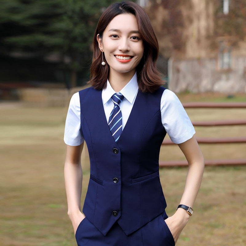 Royal Blue Professional Vest for Women, Summer Thin Design, Unique Style, Blazer Vest, Plus Size, Fat-Friendly Suit Vest