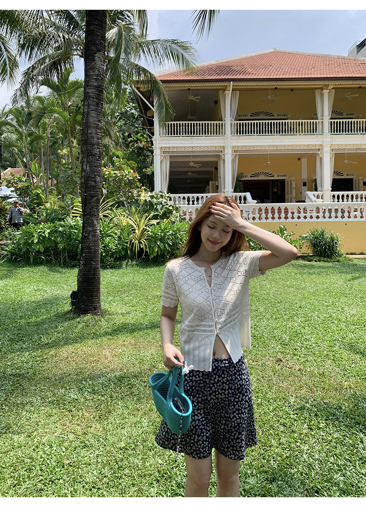 Tuuuh юбка полусолнце женская летняя А-силуэт с цветочным принтом средней посадки