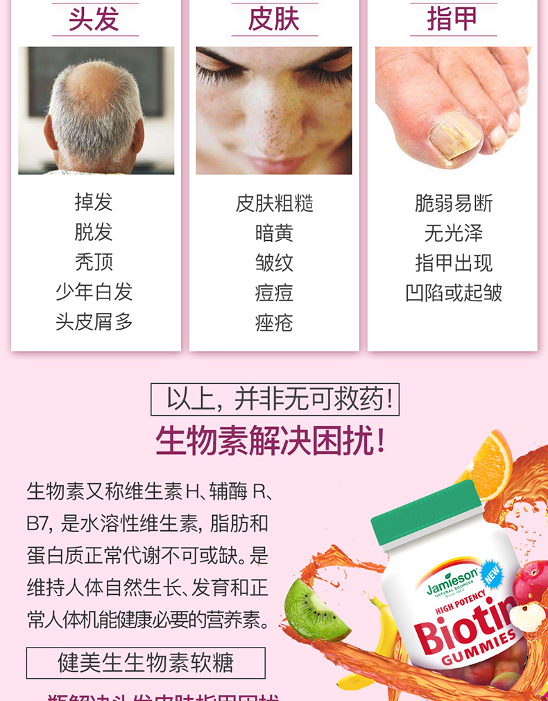 Jamieson 健美生Biotin生物素软糖