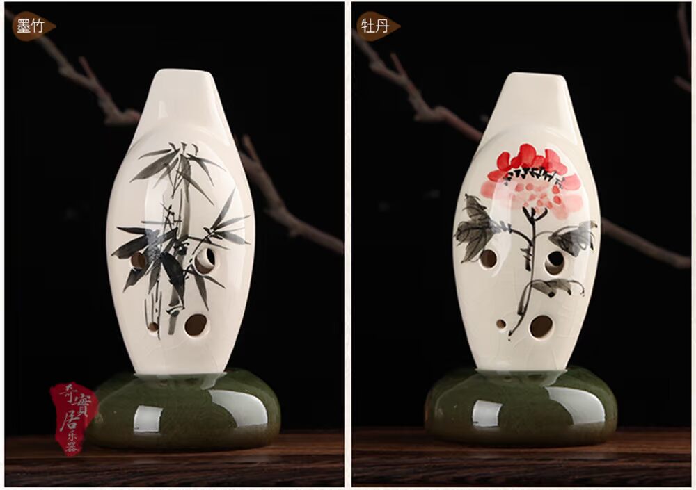 音 6 孔 音 音 调 6AC Upright Ocarina Người mới bắt đầu Nhạc cụ Ocarina - Nhạc cụ dân tộc sáo inox