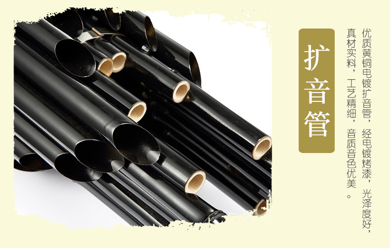 Nhạc cụ mới bắt đầu 14 âm thanh mùa xuân Hiệu suất luyện tập dành cho người lớn g nhỏ điều chỉnh tất cả gia cố âm thanh bằng đồng đen 17 lò xo - Nhạc cụ dân tộc ống sáo