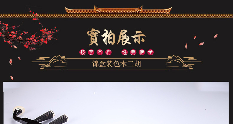 Erhu cụ mới bắt đầu thực hành sinh viên trưởng thành chuyên nghiệp chơi nhạc cụ rắn da rắn thủ công dan ti ba