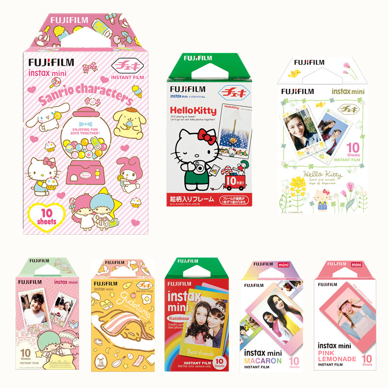 Fuji instaxmini7C 11 Polaroid photo paper cute Sanrio kitty9 40 90 negatives cartoon