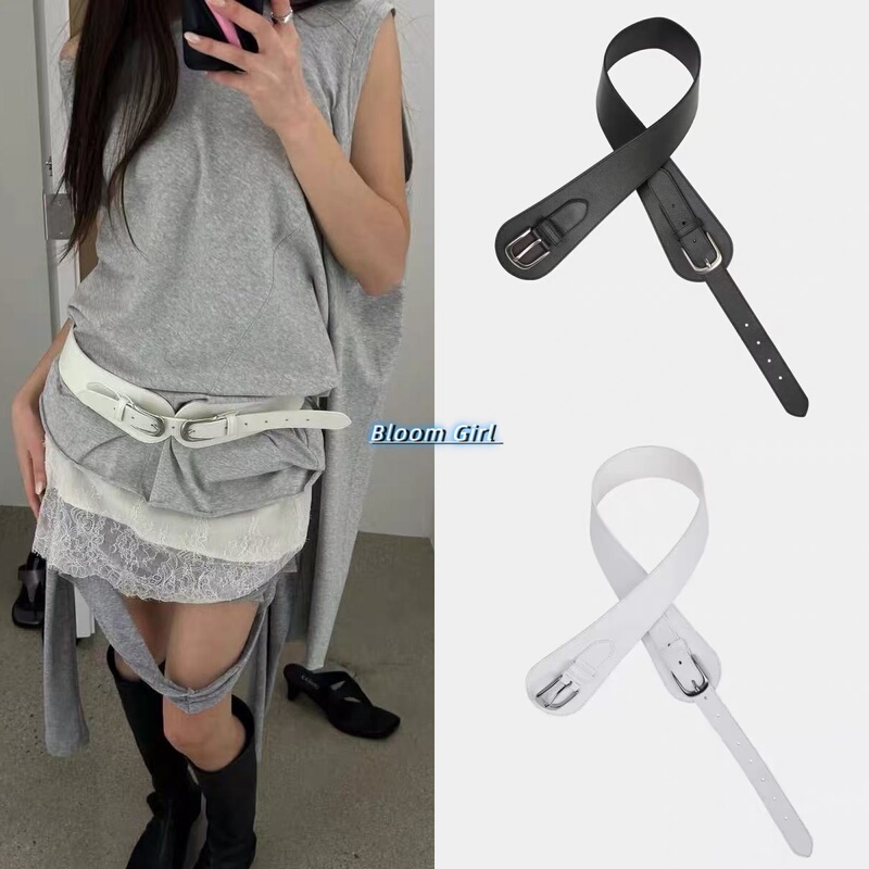 Domestic In-Stock Cerric 26 New Product Curved Buckle Belt Vintage Versatile Cow Leather Belt for Women